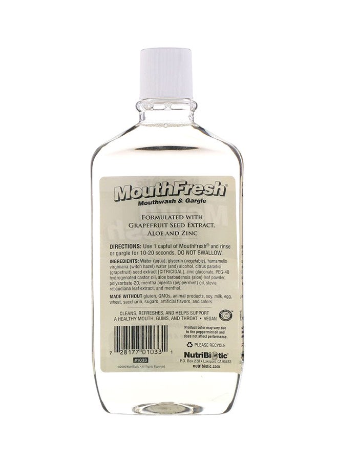 Mouth Fresh Natural Mouthwash And Gargle Clear