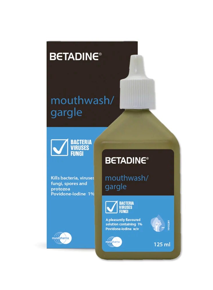 Betadine Gargle and Mouthwash 125ml