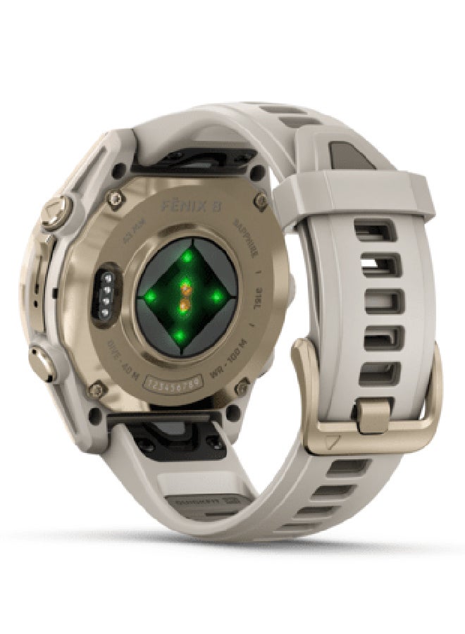 Fenix 8  - 43MM - Up To 29 Days Battery Life - 1.3