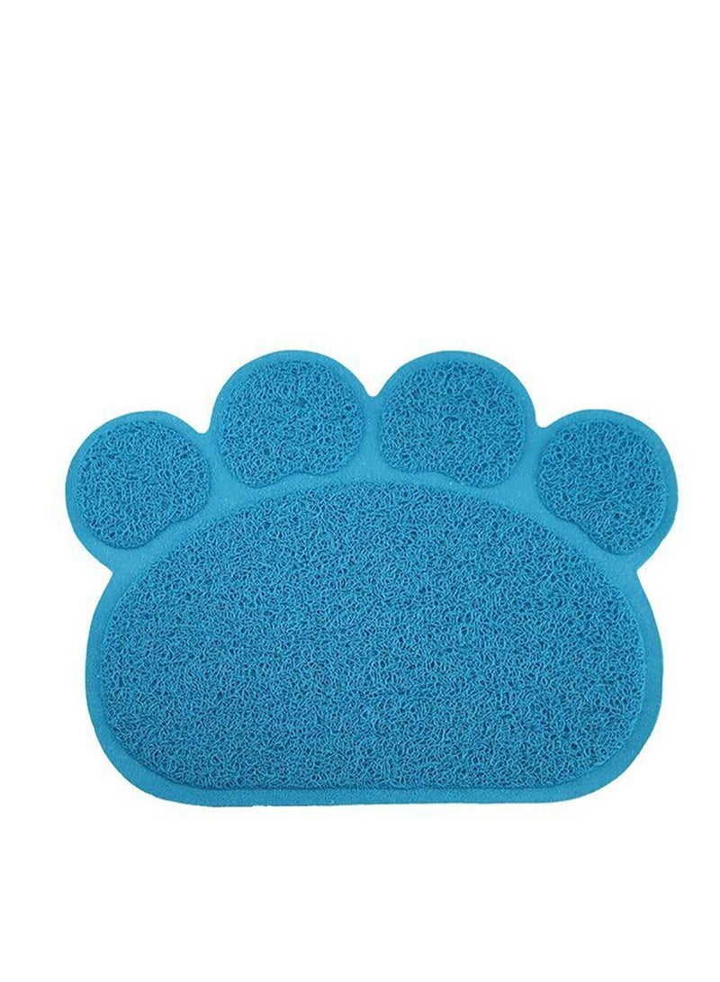 1 Pcs Cat Food Mat Waterproof Dog Cat Bowl Mat PVC Pet Bowl Feeding Mat Small Dog Mat Pet Feeding Mat Pet Food Water Anti-slip Feeding Placemat Paw Shape for Cat Dog Use