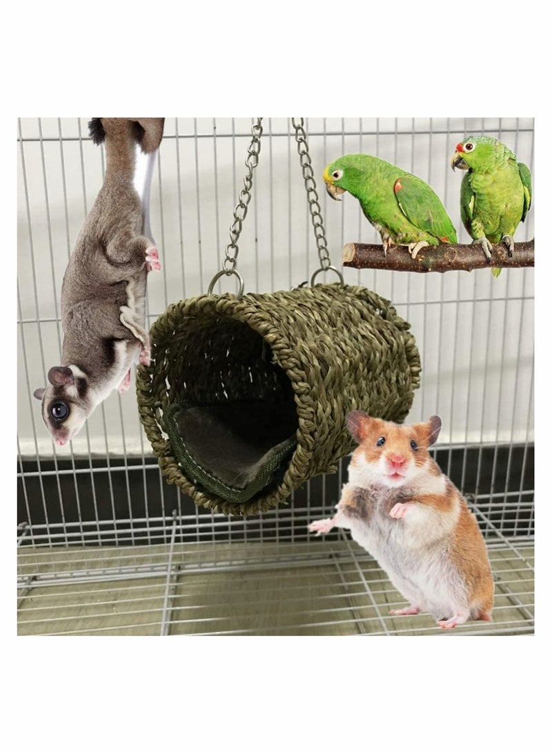 Pet Hammock Hamster Hanging Toy 3 Piece Set House Hanging Bed Cage Toys for Small Animal