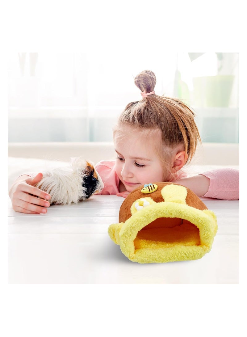 Hamster Bed Hideouts, Warm Small Animal Pet Beds, Hamster Bed House Accessories, for Small Pet Winter Sleeping Rat Hedgehog Chinchilla Ferret Hamster