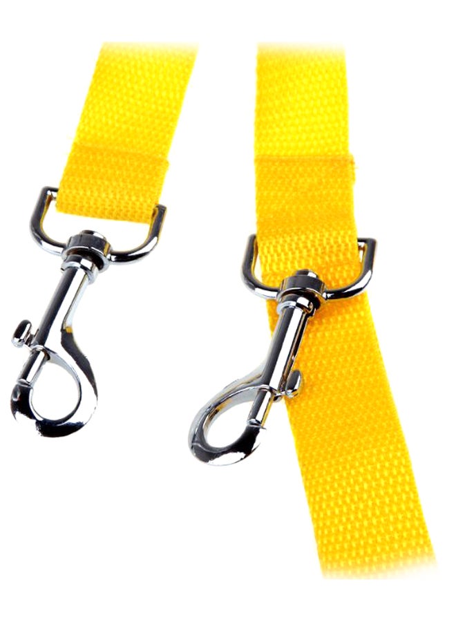 Dog Leash With Belt Yellow
