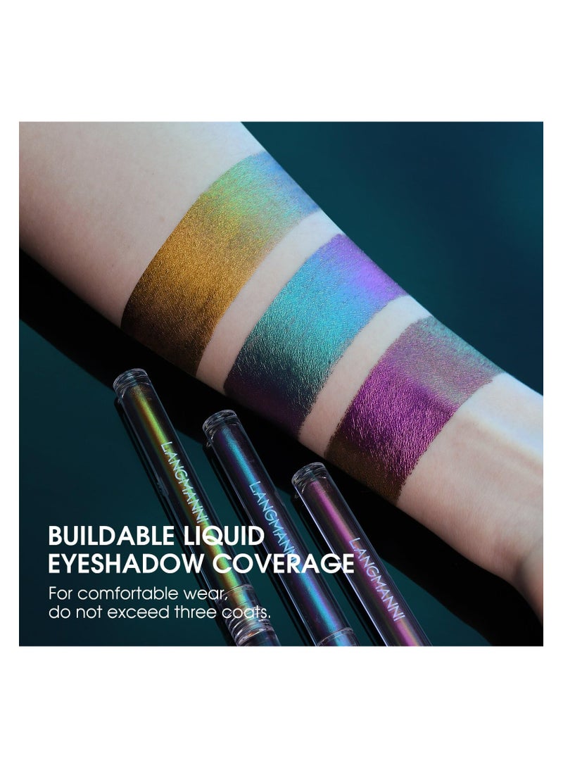 Langmanni Chameleon Liquid Eyeshadow: 6 Shades of Diamond Sparkle in a Single Tube!(L2201-006)