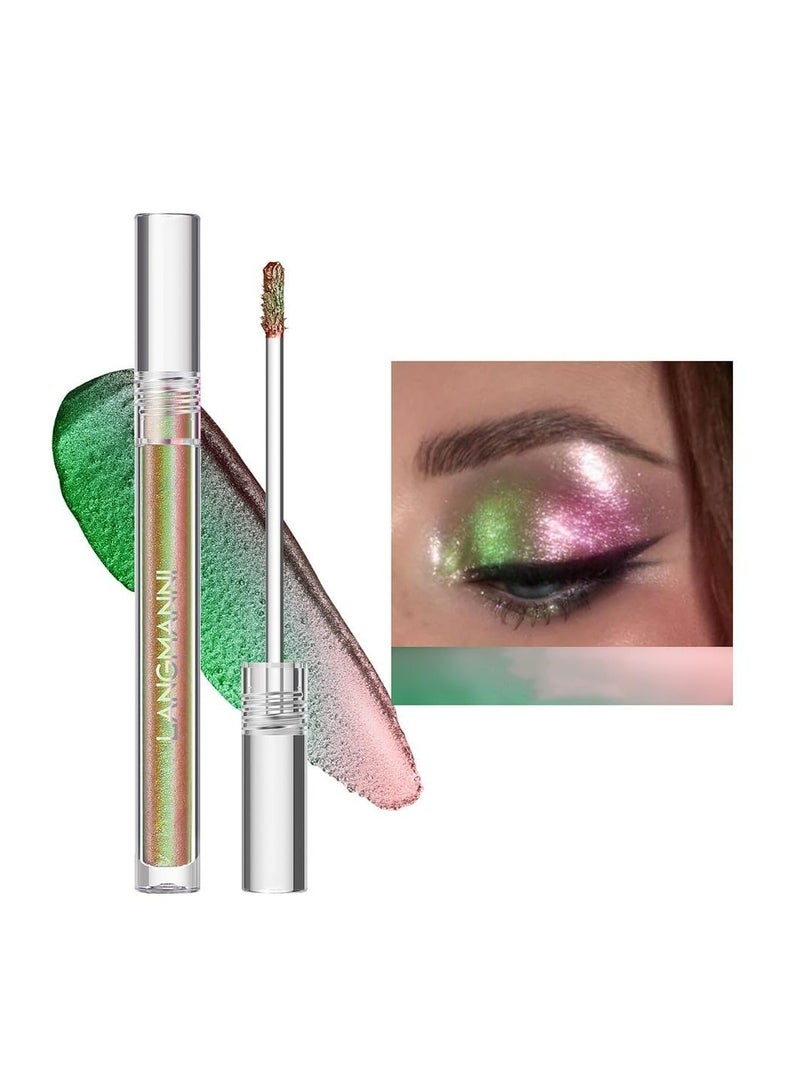 Langmanni Chameleon Liquid Eyeshadow: 6 Shades of Diamond Sparkle in a Single Tube!(L2201-013)