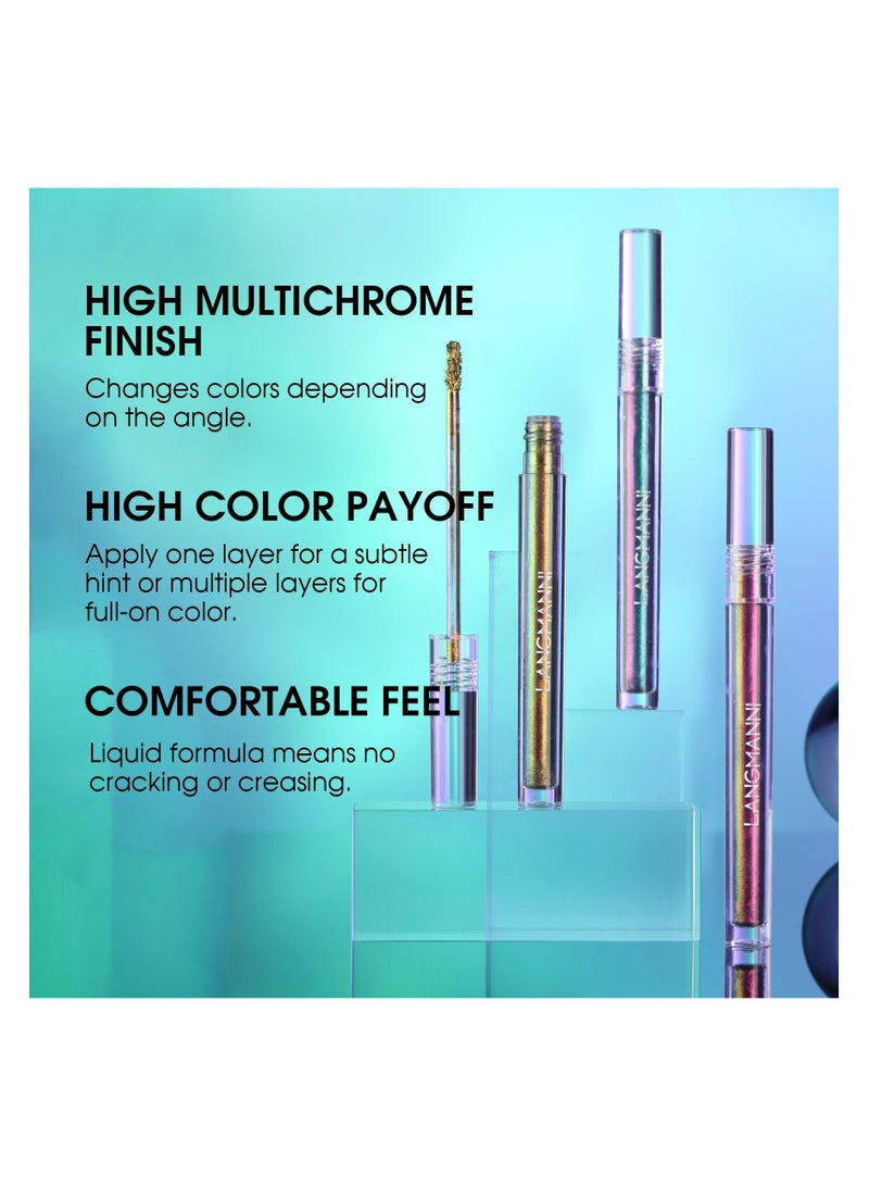 Langmanni Chameleon Liquid Eyeshadow: 6 Shades of Diamond Sparkle in a Single Tube!(L2201-002)