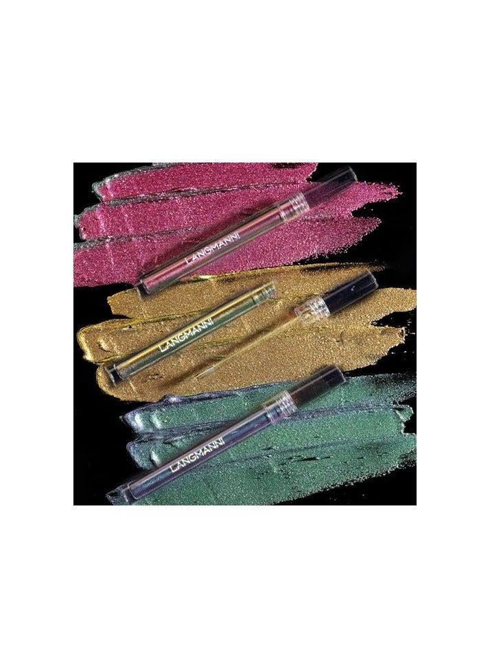 Langmanni Chameleon Liquid Eyeshadow: 6 Shades of Diamond Sparkle in a Single Tube!(L2201-B)