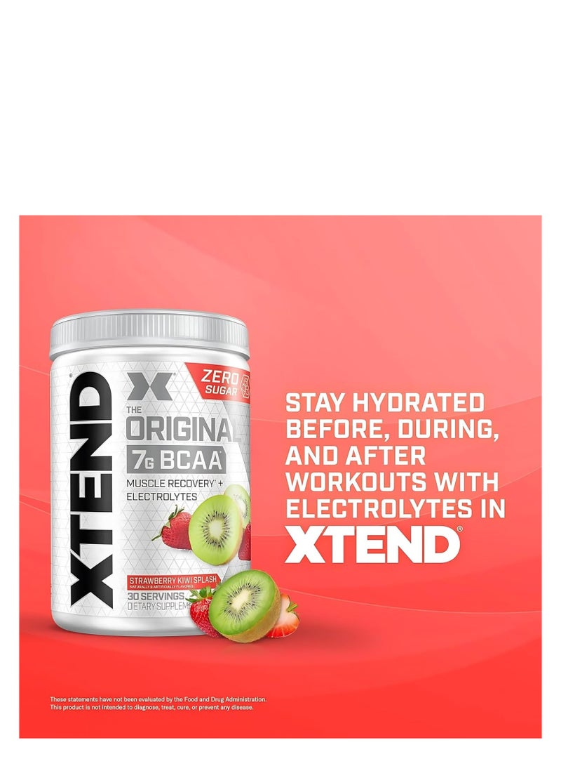 Xtend Original BCAA Powder, Electrolytes, Strawberry Kiwi Splash, 30 Servings