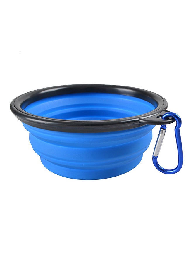 Collapsible Silicone Bowl Blue 13 x 9 x 5.5cm