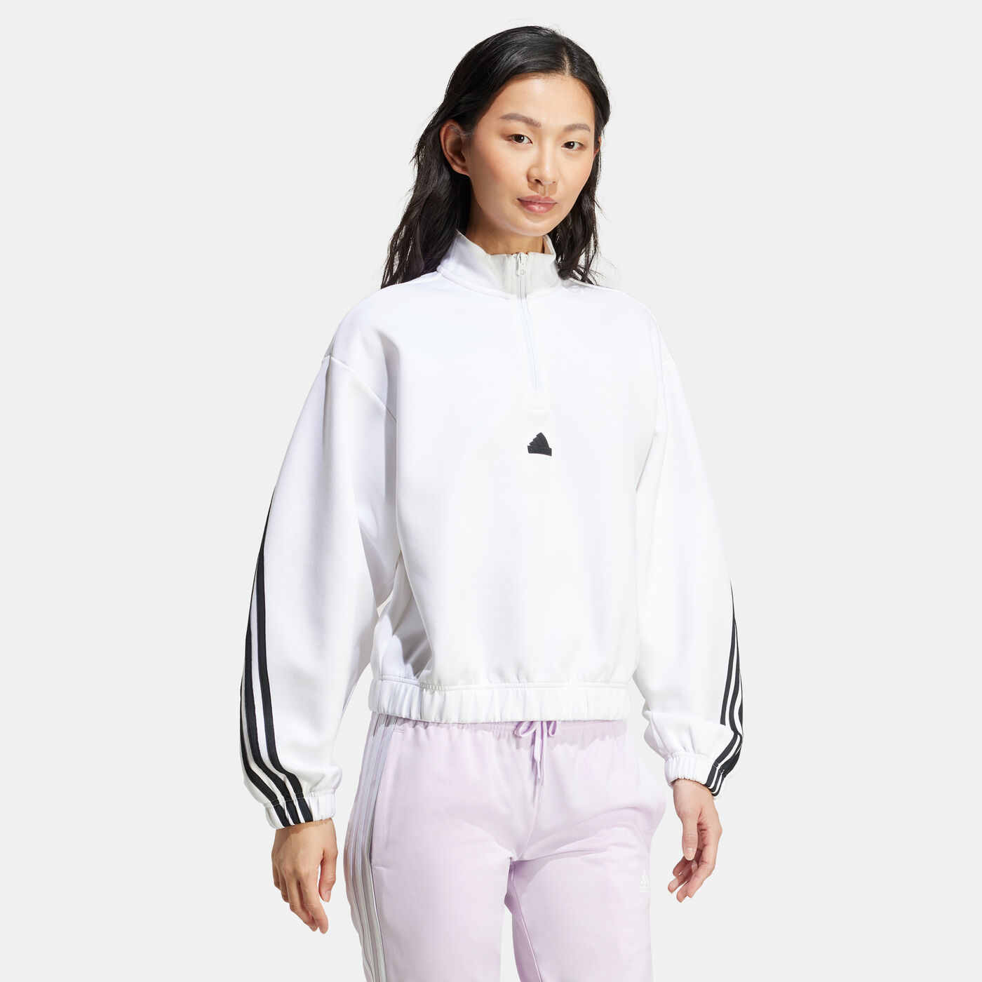 Women's Future Icons 3-Stripes 1/4-Zip Sweatshirt