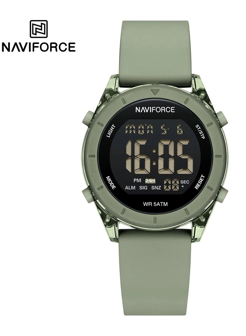 New Naviforce Watch NF-7108 Women's Fashion Watch, Stylish Digits Watch with Silicon Strap for Women