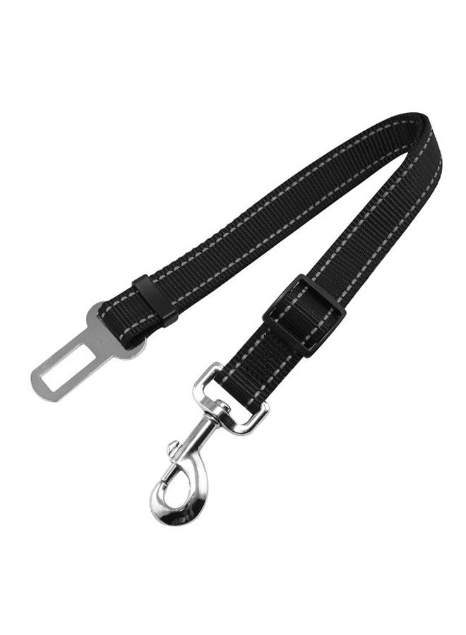 Pet Retractable Car Harness Seat Belt Black/Silver