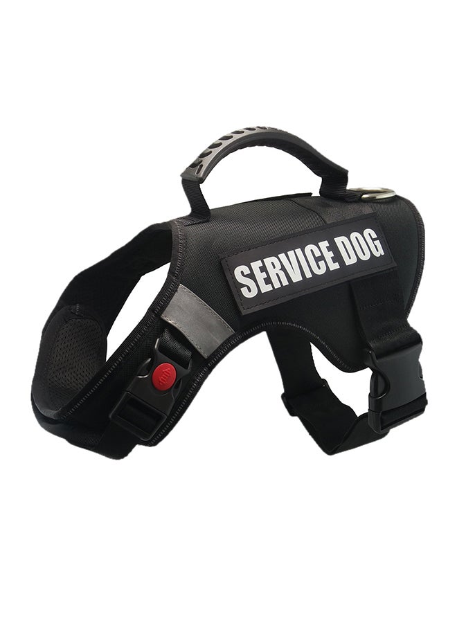 Adjustable Service Dog Harness Vest Black L