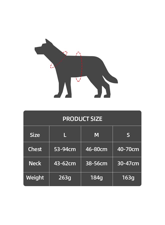 Adjustable Service Dog Harness Vest Black M
