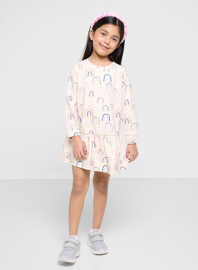 Kids Tiered Hem Dress