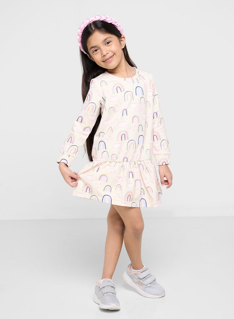 Kids Tiered Hem Dress