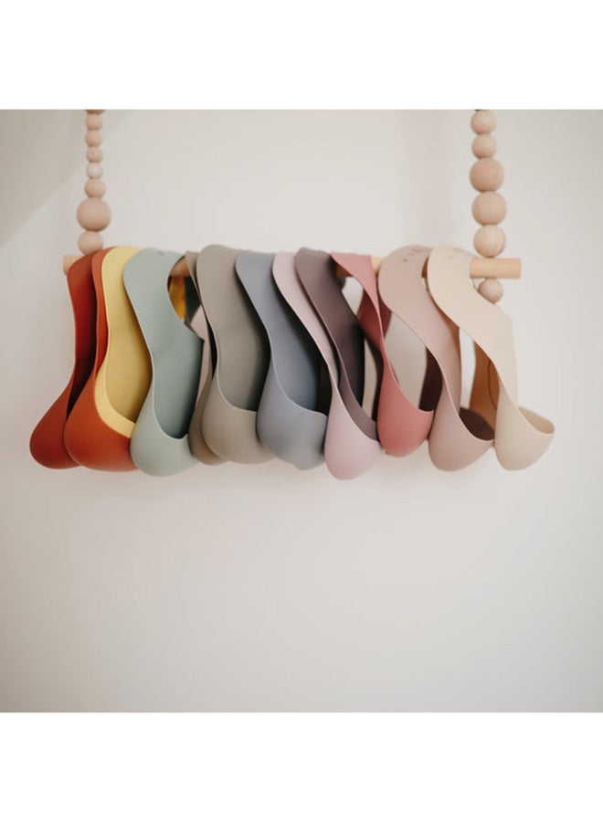 Adjustable Silicone Baby Bib - Blush