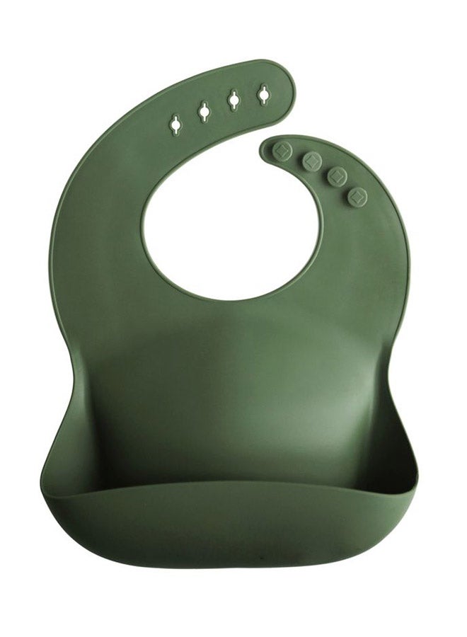 Silicone Baby Bib - Forest Green