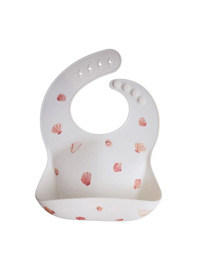 Silicone Baby Bib - Light In Shell