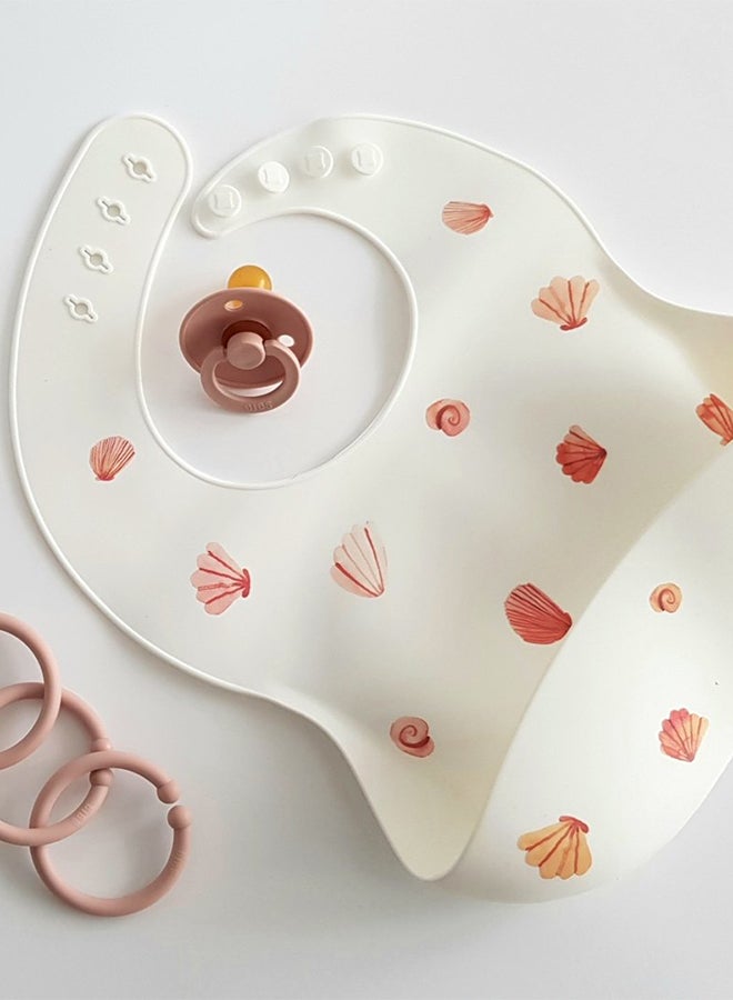 Silicone Baby Bib - Light In Shell