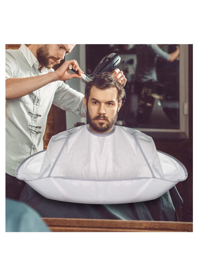 Hair Cutting Cape Umbrella, Hairdressing Cloak Beard Shaving Waterproof Hairdressing Kit Haircut Accessories Salon Barber, Hair Cutting Waterproof Cloth Perm Hair Dyeing Clothing Gray