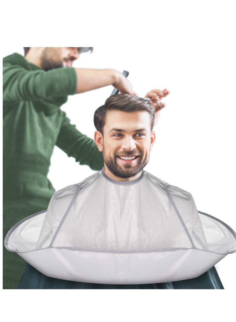 Hair Cutting Cape Umbrella, Hairdressing Cloak Beard Shaving Waterproof Hairdressing Kit Haircut Accessories Salon Barber, Hair Cutting Waterproof Cloth Perm Hair Dyeing Clothing Gray