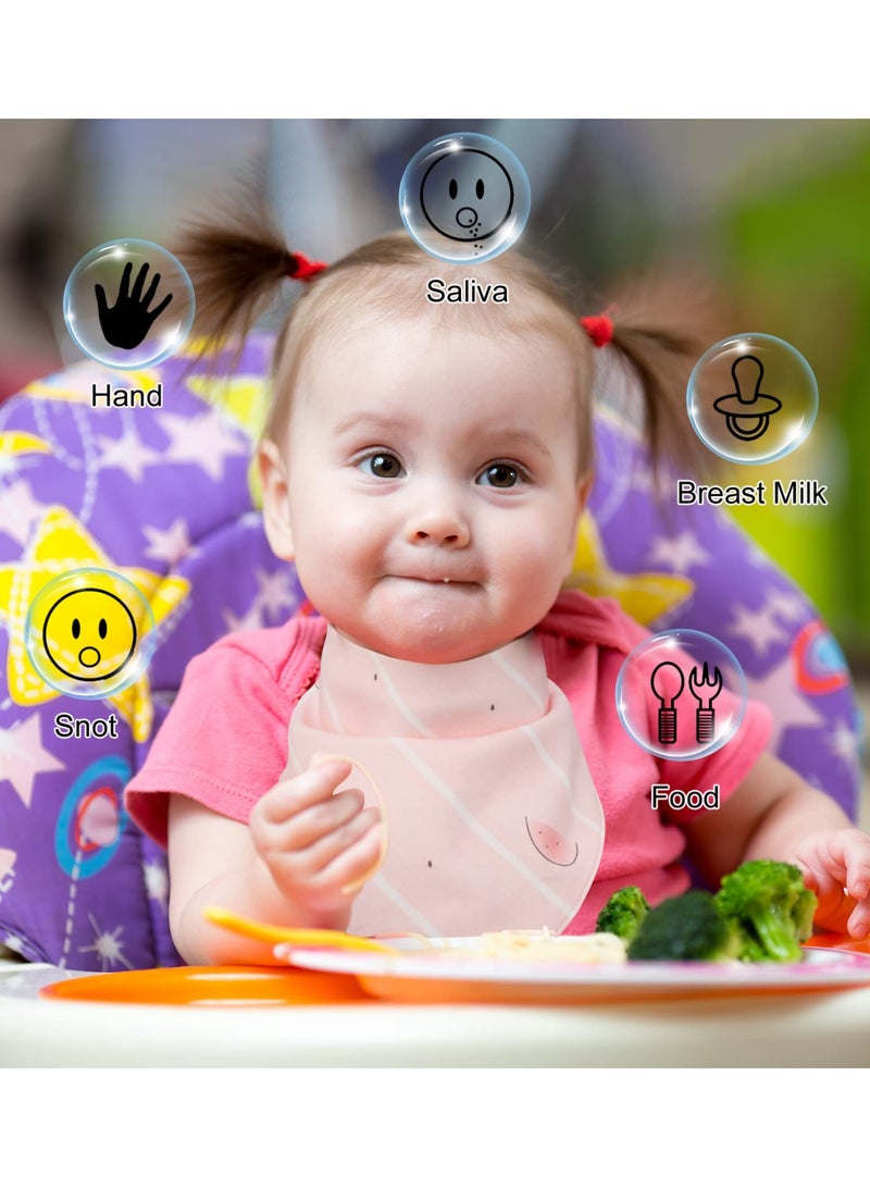 Baby Bandana Dribble Bibs, Stylish Triangle Drooling Bibs for Boys and Girls, 100% Cotton Baby Bibs for Newborn and Toddlers, Soft and Absorbent Bibs with Adjustable Snaps(set of 5)