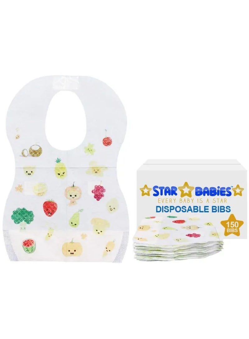 Disposable Bibs Pack Of 150 Fruits