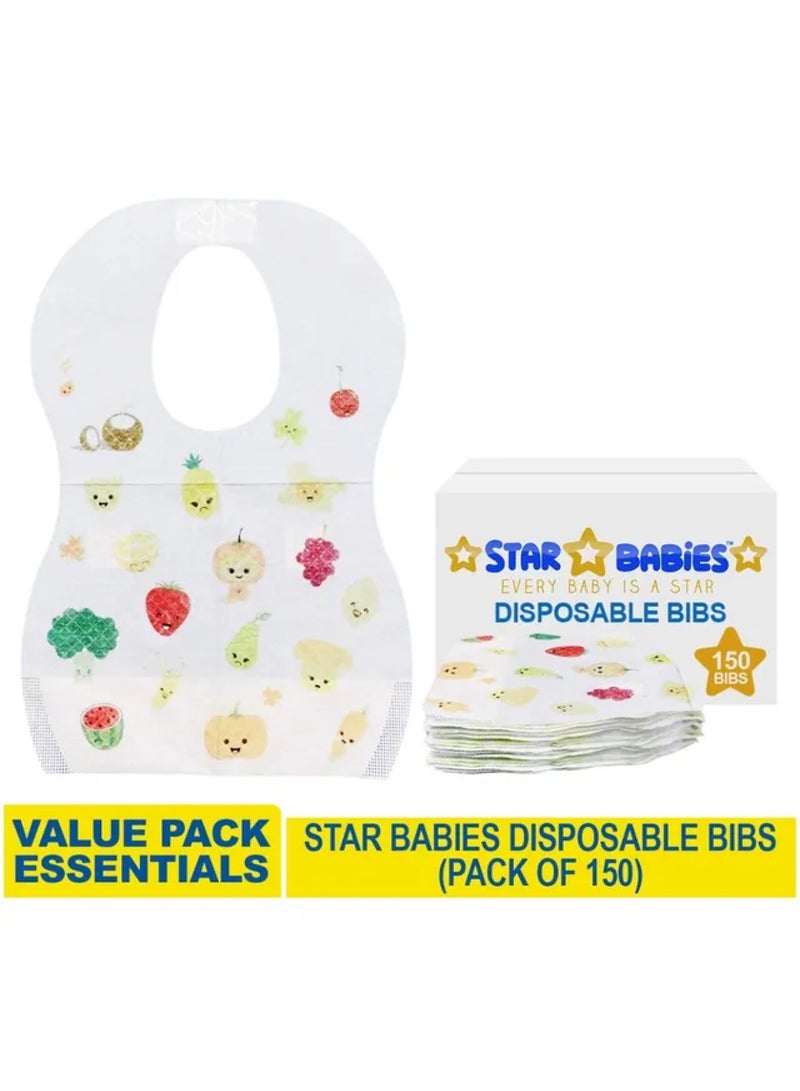 Disposable Bibs Pack Of 150 Fruits