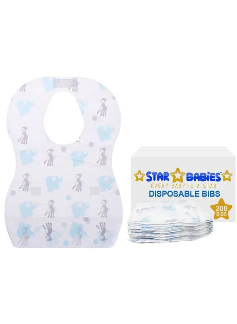 Disposable Bibs Pack Of 200 Elephant