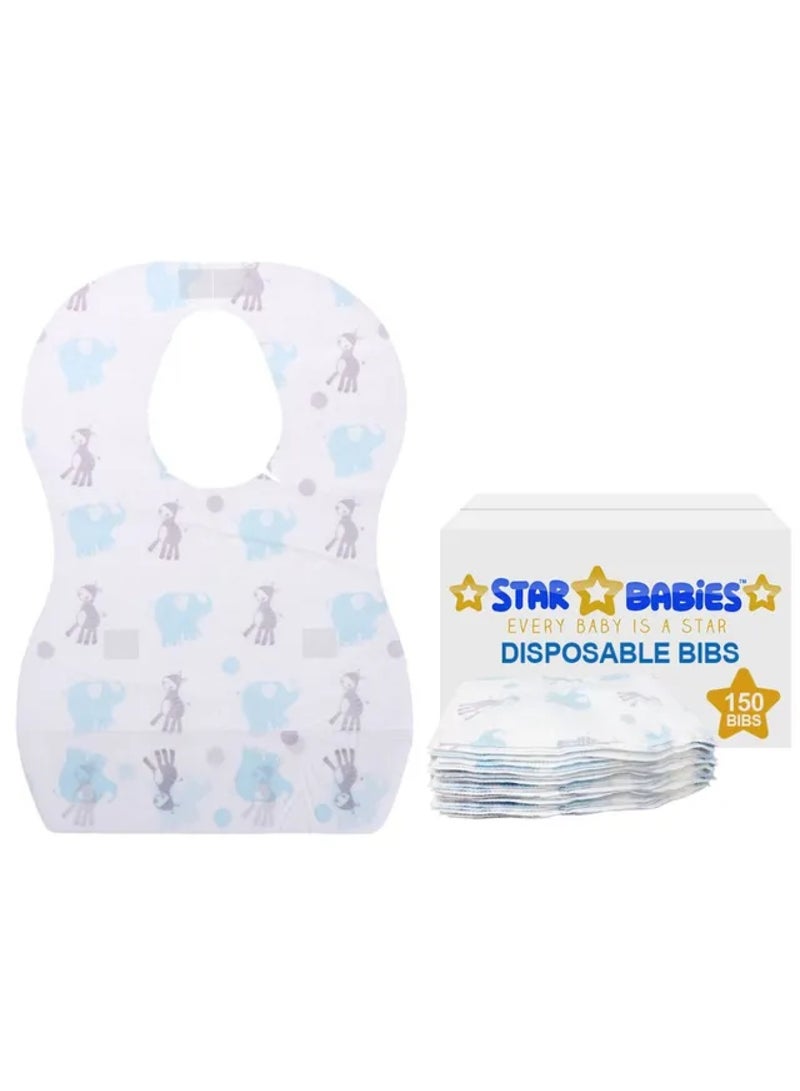 Disposable Bibs Pack Of 150 Elephant