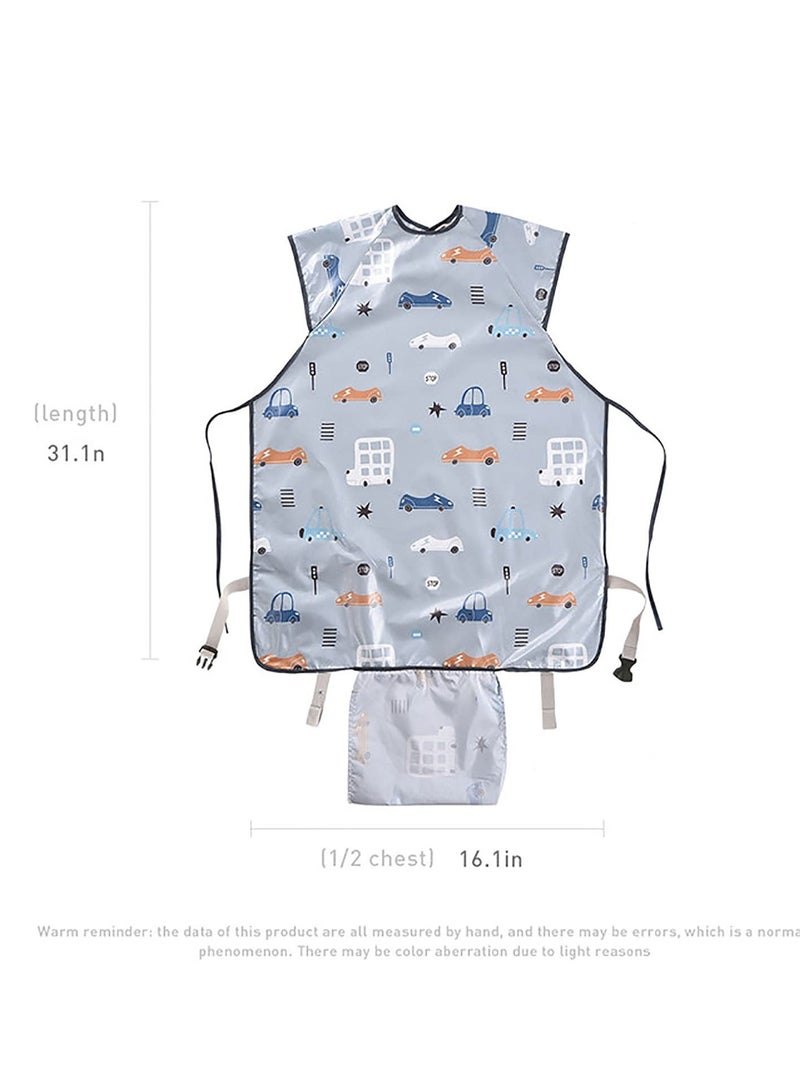 Baby Weaning Bibs, Waterproof Anti Dirty Feeding Bib for Babies Eating, High Chair Shirt Supplies