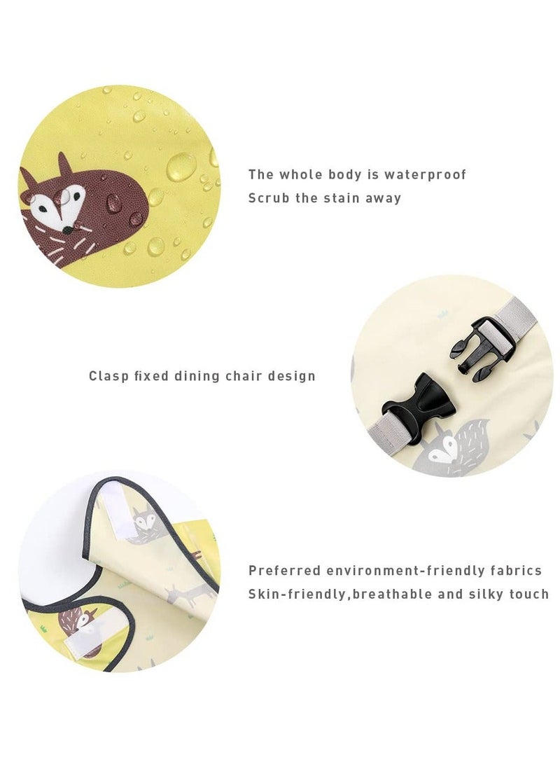 Baby Weaning Bibs, Waterproof Anti Dirty Feeding Bib for Babies Eating, High Chair Shirt Supplies