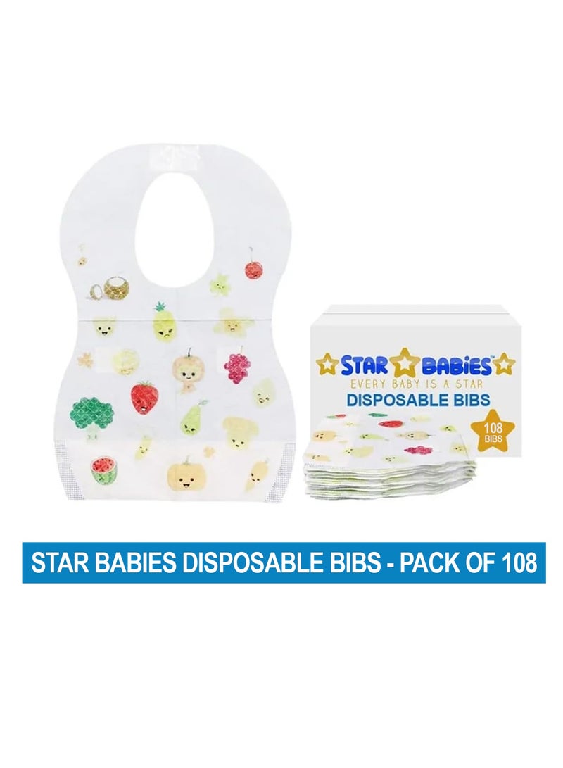 Disposable Bibs Pack of 108-Fruits