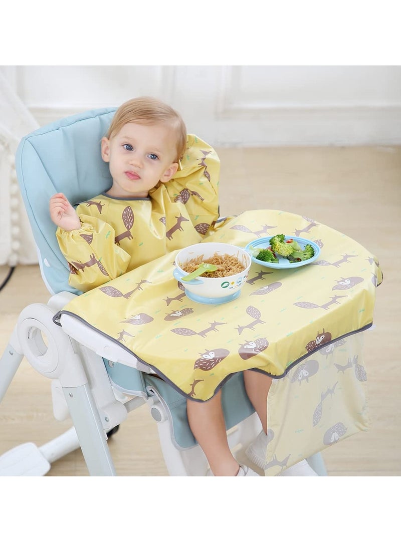Baby Weaning Bibs, Waterproof Anti Dirty Feeding Bib for Babies Eating, High Chair Shirt Bib for Baby Weaning Supplies