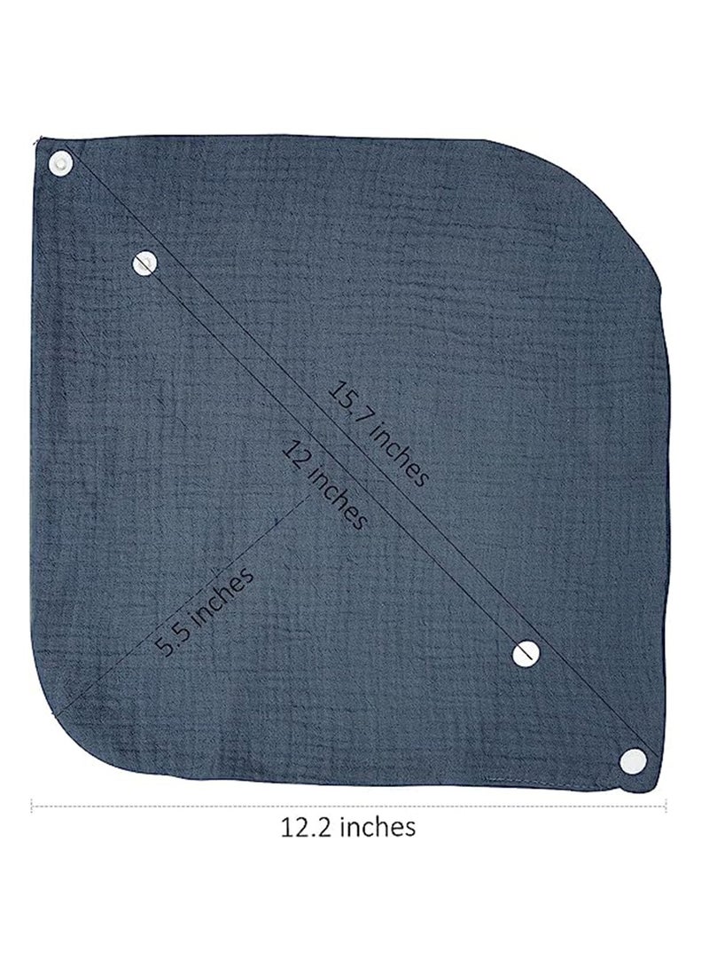 Baby Bibs, Muslin Bandana Organic Drool Bibs for Neutral Boy Girl, Unisex Baby Bibs Soft and Absorbent for Newborns 8 Pcs