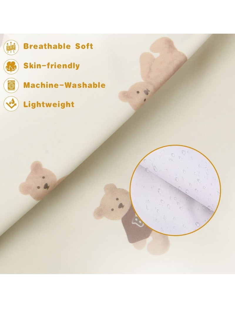 Baby Weaning Bibs, Coverall Weaning Bib, PU Feeding Bibs With Long Sleeves, Waterproof Toddler Bibs Easy to Clean, Soft and Skin-Friendly Material