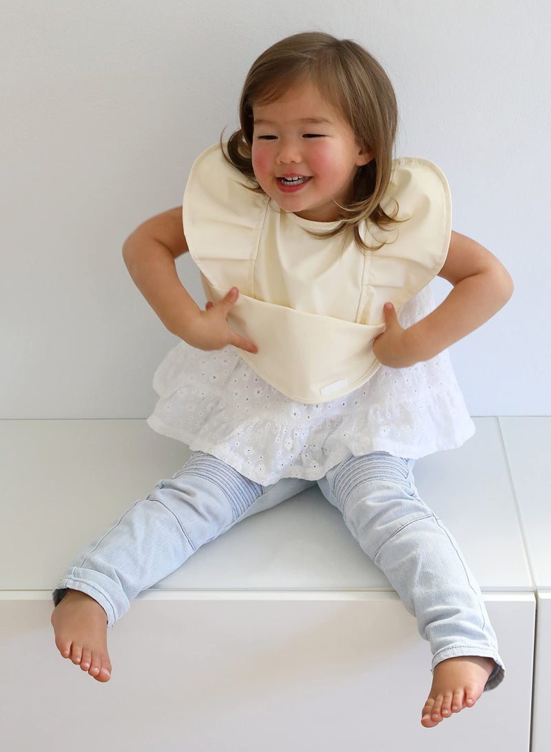Waterproof Baby Bib for Baby, Wipe Clean and Washable, Toddler Bibs with Food Catcher