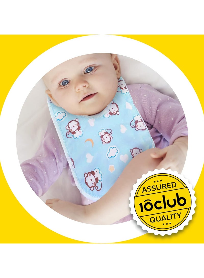 MY NEWBORN Baby Bibs Apron for Baby boy and Girl Assorted Pack of 3