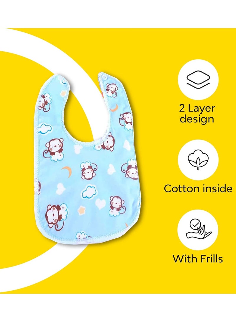 MY NEWBORN Baby Bibs Apron for Baby boy and Girl Assorted Pack of 3