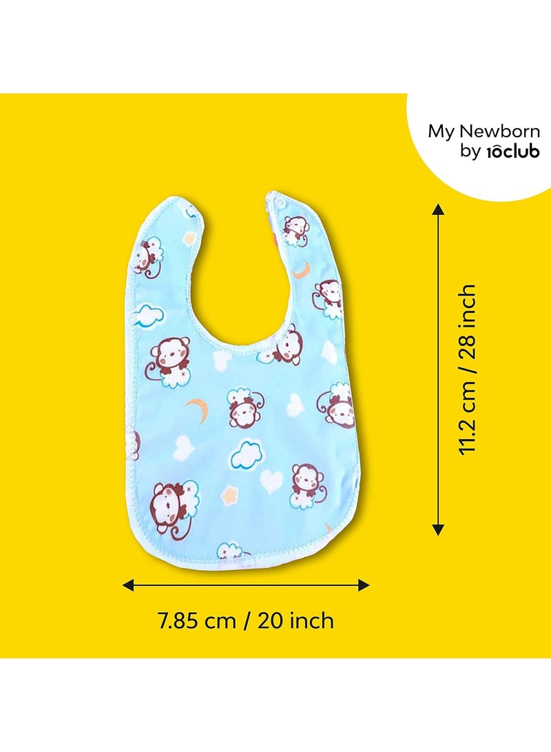 MY NEWBORN Baby Bibs Apron for Baby boy and Girl Assorted Pack of 3