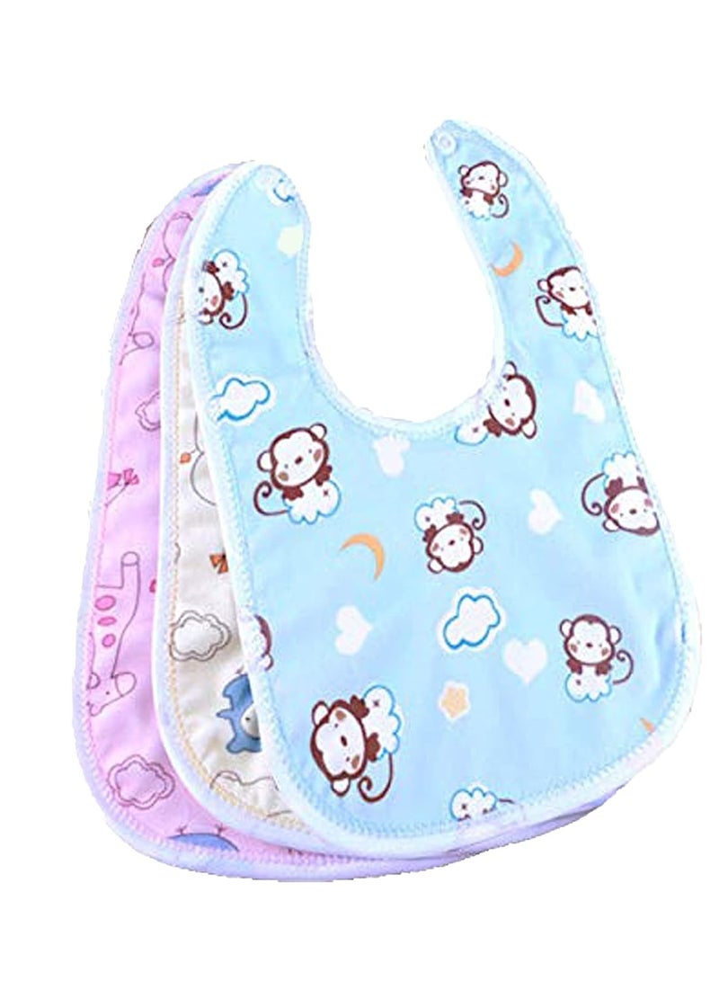 MY NEWBORN Baby Bibs Apron for Baby boy and Girl Assorted Pack of 3