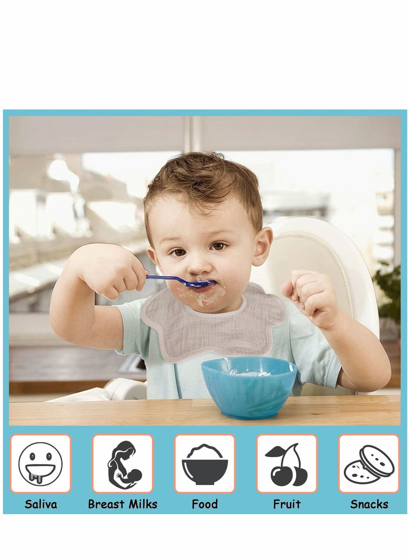 6 Packs Baby Bibs Waterproof Bandana Drool Bib For Toddler Boys Girl 0-6 Years