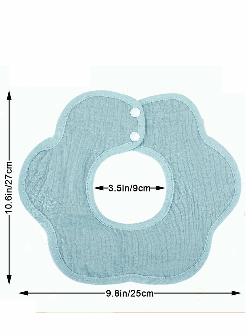 6 Packs Baby Bibs Waterproof Bandana Drool Bib For Toddler Boys Girl 0-6 Years