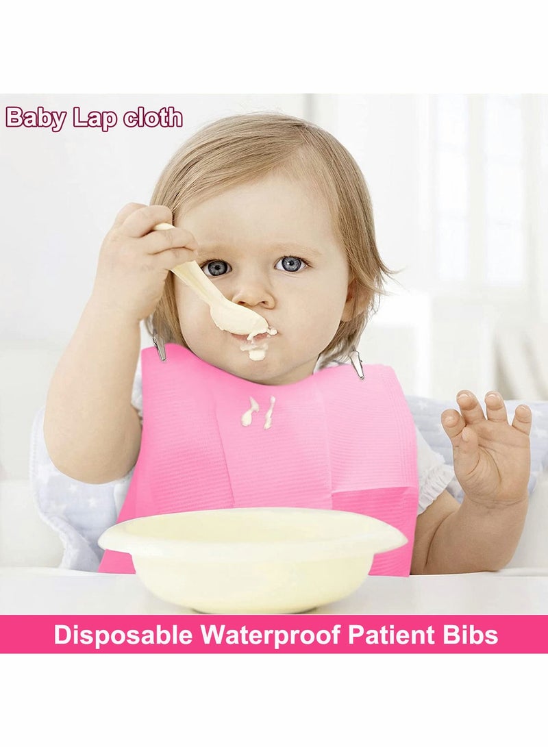 125pcs Disposable Dental Bibs Waterproof Patient Bib 13x18