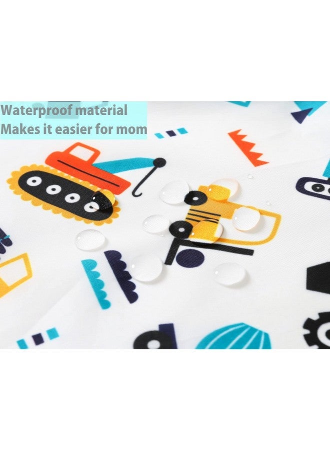 5 Pack Long Sleeve Bibbaby Toddler Waterproof Sleeved Bib For 630 Months Reusable With Catchall Pocket