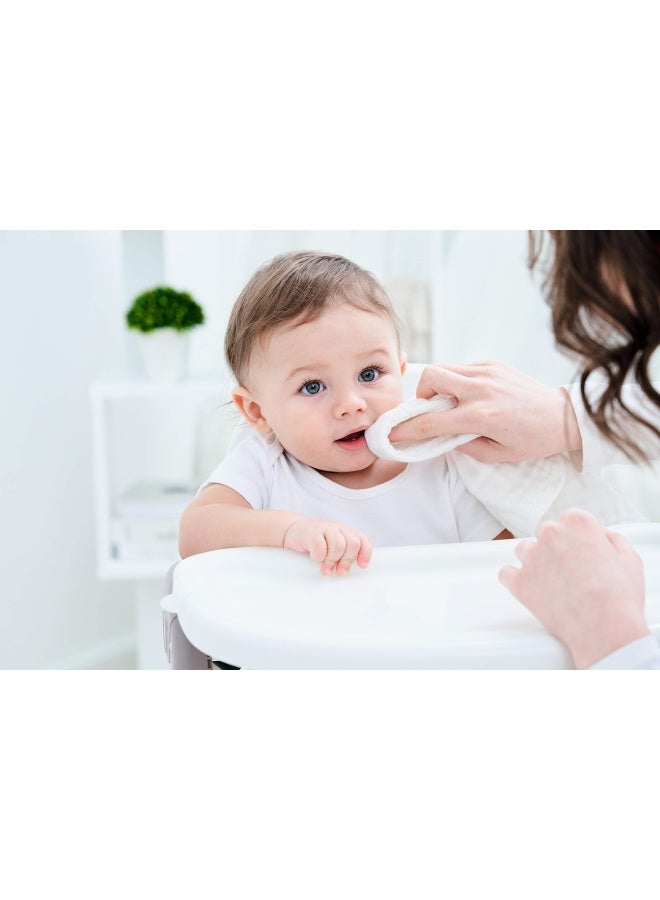Cottcare Muslin Burp Cotton Cloths For Baby Pack Of 6 White
