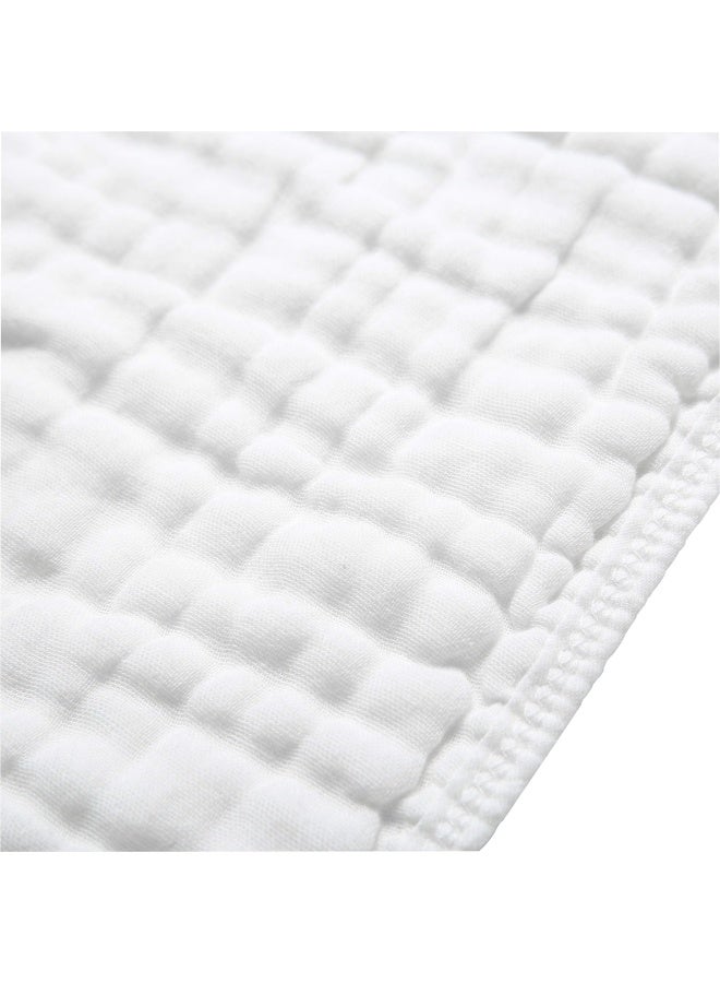 Cottcare Muslin Burp Cotton Cloths For Baby Pack Of 6 White