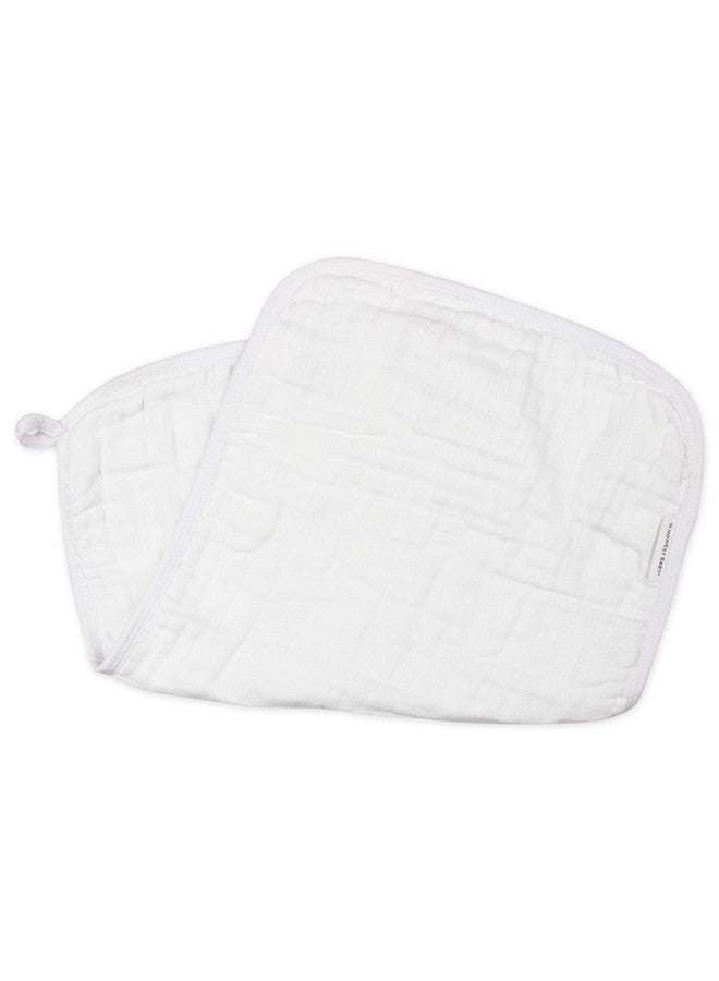 Baby Organic Cotton Multilayer Burp Cloths Multipack Bright White One Size