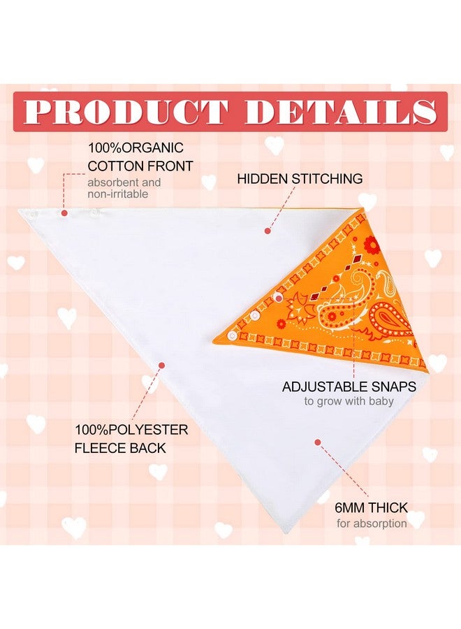 8 Pack Adults Drool Bandana Bibs Paisley Soft Bibs Set Large Neutral Bibs Special Needs Bibs Set Absorbent Bibs Set For Men Women Teenagers Boys Girls 8 Colors